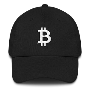 Bitcoin Merch - Bitcoin Logo Black Baseball Cap