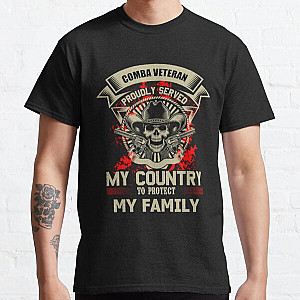 Saying Shirt - My Country To Protect Veteran Classic Tee