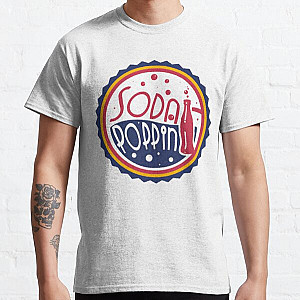 Sodapoppin T-Shirts - Sodapoppin Retro Soda Pop Bottle Cap Red Classic T-Shirt RB1706