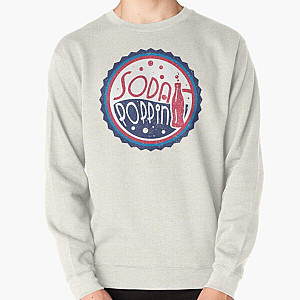 Sodapoppin Sweatshirts - Sodapoppin Retro Soda Pop Bottle Cap Blue  Pullover Sweatshirt RB1706