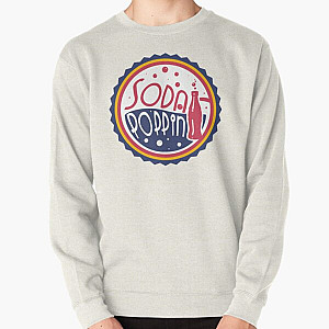 Sodapoppin Sweatshirts - Sodapoppin Retro Soda Pop Bottle Cap Red Pullover Sweatshirt RB1706