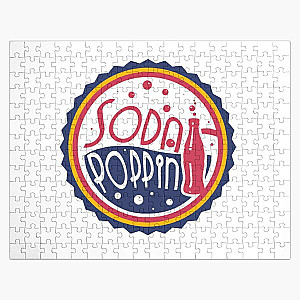 Sodapoppin Puzzles - Sodapoppin Retro Soda Pop Bottle Cap Red Jigsaw Puzzle RB1706