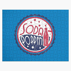 Sodapoppin Puzzles - Sodapoppin Retro Soda Pop Bottle Cap Blue  Jigsaw Puzzle RB1706