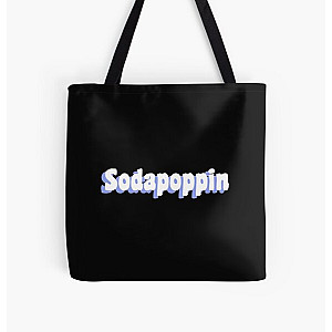 Sodapoppin Bags - Light Blue Sodapoppin Trendy All Over Print Tote Bag RB1706