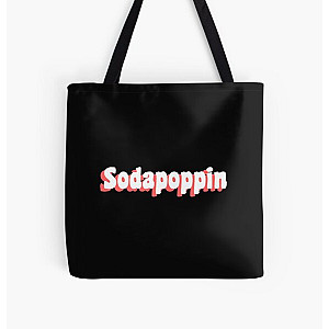 Sodapoppin Bags - Pink Sodapoppin Trendy All Over Print Tote Bag RB1706