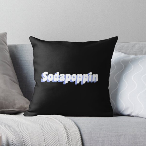 Sodapoppin Pillows - Light Blue Sodapoppin Trendy Throw Pillow RB1706